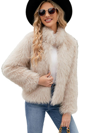 Casual Short Women's Imitation Fur Coat Top