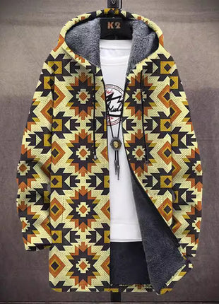 Fashion Digital Printing Fleece Padded Coat Jacket