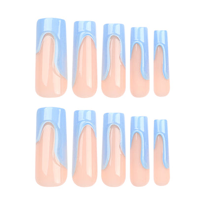 Newly Released at Buy Center: Sky Blue Manicure Rectangular Nail Tip