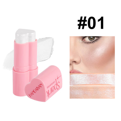 Now Available at Buy Center: Blusher Highlighter Facial Brightening Contour Stick Heart Pearl Blush Stick 01