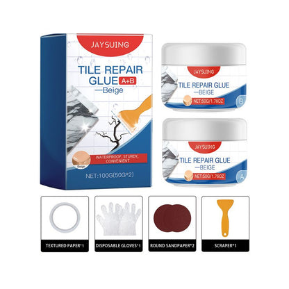 Just Arrived at Buy Center: Tile Repair Glue Living Room Bathroom Leak Repair Beige 100g