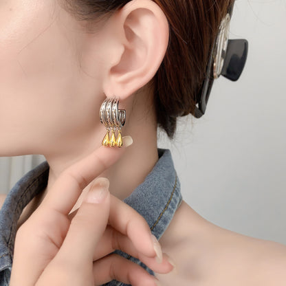 Fresh on the Scene at Buy Center: Fashion Multi-layer C- Shaped Eardrops Stud Earrings Special-interest Design