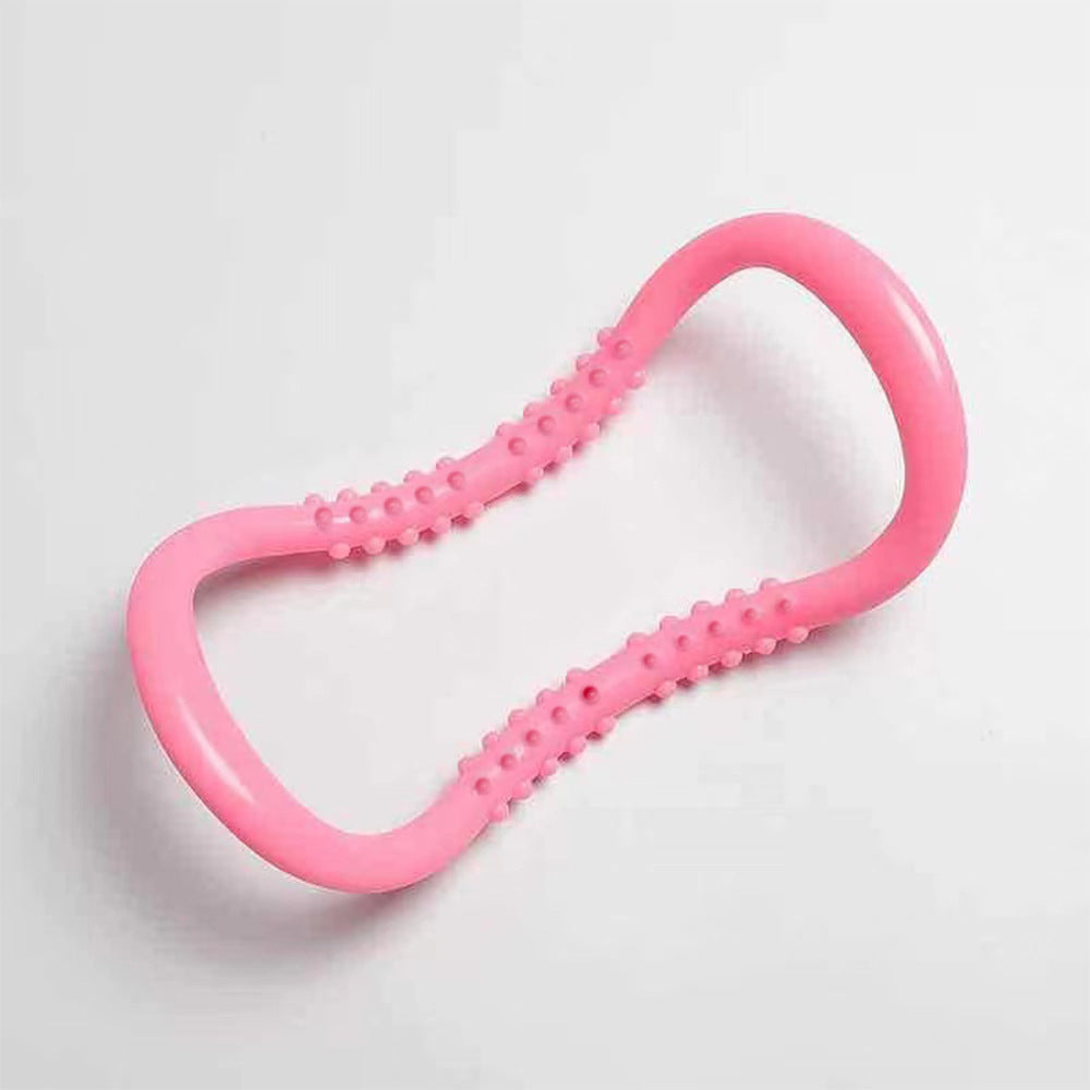 Just Arrived at Buy Center: Yoga Ring Stretching Bracelet Pilates Roller Stretch Fitness Back Opener Pink Yoga Ring