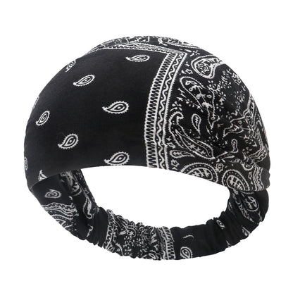 New Women's Hair Band European And American Bohemian Style Elastic Elastic Band Paisley