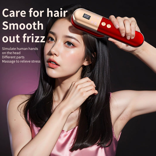 Trending Now at Buy Center: Mini Charging Straight Comb Negative Ion Hair Care Soft Massage Comb