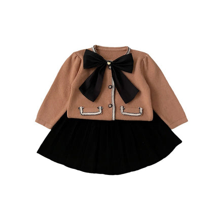 Fresh on the Scene at Buy Center: Autumn And Winter Bowknot Knitted Puff Sleeve Classic Style