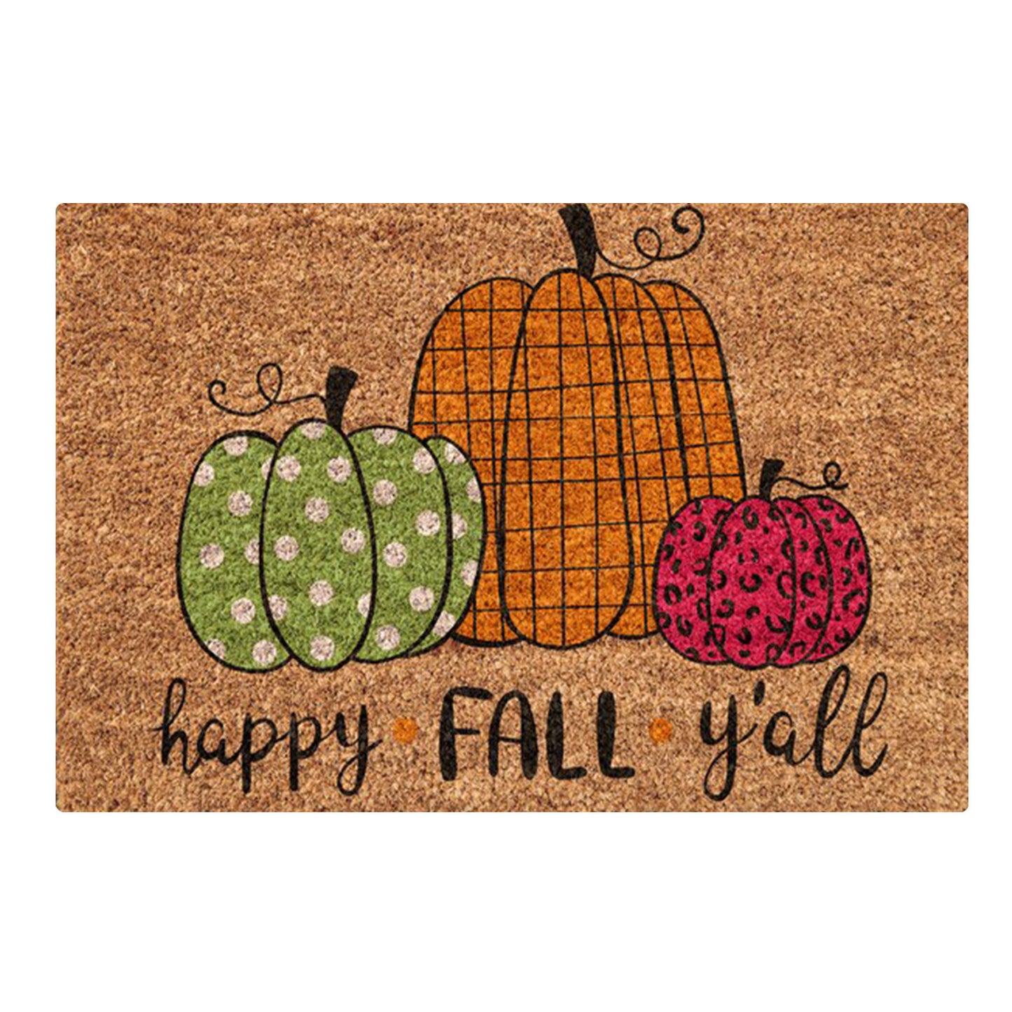 Newly Released at Buy Center: Home Fashion Personalized Pumpkin Door Mat Wansheng Pumpkin 6