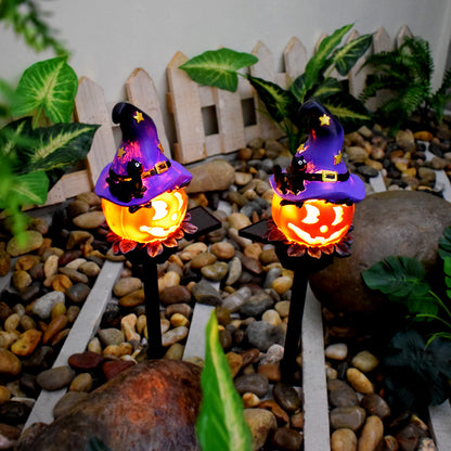 Hot New Items at Buy Center: Solar Halloween Outdoor Creative Atmosphere Pumpkin Lamp