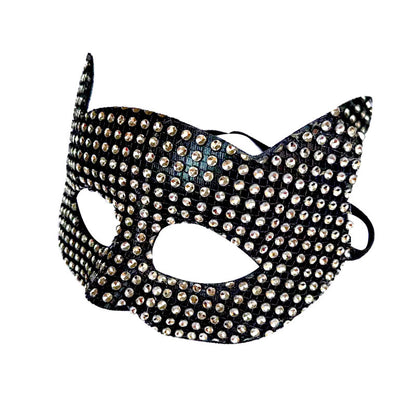 Fresh Arrivals at Buy Center: New Performance Halloween Masquerade Stick-on Crystals Cat Men And Women Mask