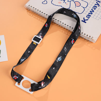 Hot New Items at Buy Center: Water Cup Strap Mineral Water Bottle Crossbody Rope Silicone Lanyard Fly To The Universe