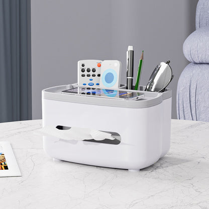 Fresh on the Scene at Buy Center: Tissue Box Multi-functional Household Living Room Desktop Coffee Table Restaurant Ideas Simple White