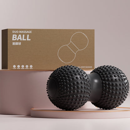 Trending Now at Buy Center: Fascia Peanut Balls Foot Massage Spine Muscle Relaxation Double Ball Hip Back Leg Acupuncture Point Stimulation Black Boxed