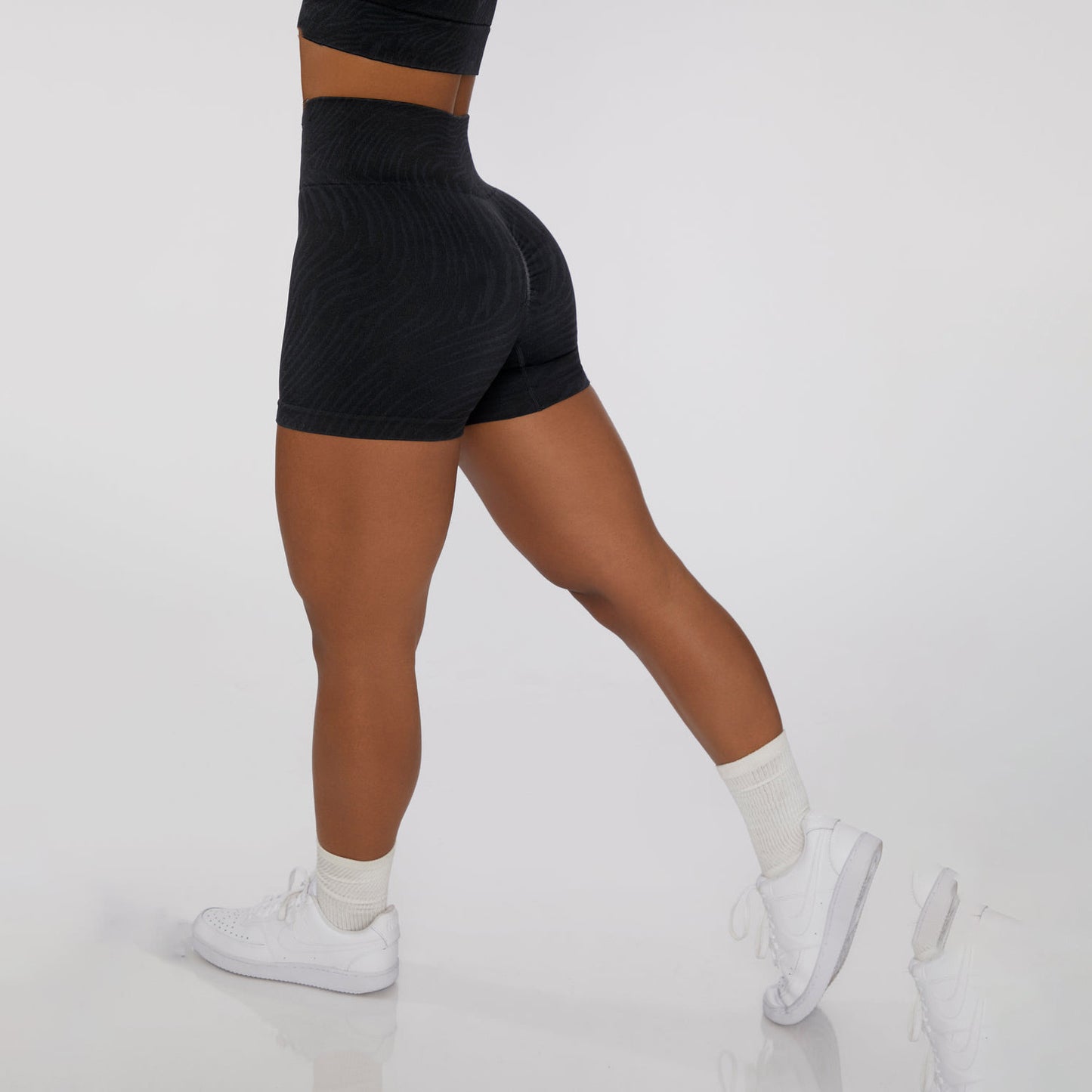 Trending Now at Buy Center: Women's Belly Contracting Bum Lift Shorts Yoga Black Shorts