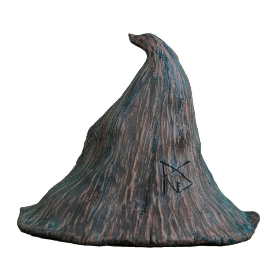 Fresh on the Scene at Buy Center: Witch Hat Sculpture Resin Craft Ornament Halloween Decorations