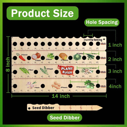 Hot New Items at Buy Center: Garden Wooden Multifunctional Seedling Planting Ruler