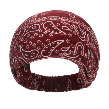 New Women's Hair Band European And American Bohemian Style Elastic Elastic Band Paisley