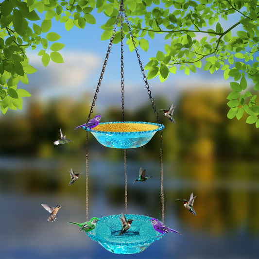 New Double Outdoor Hanging Feeder Courtyard