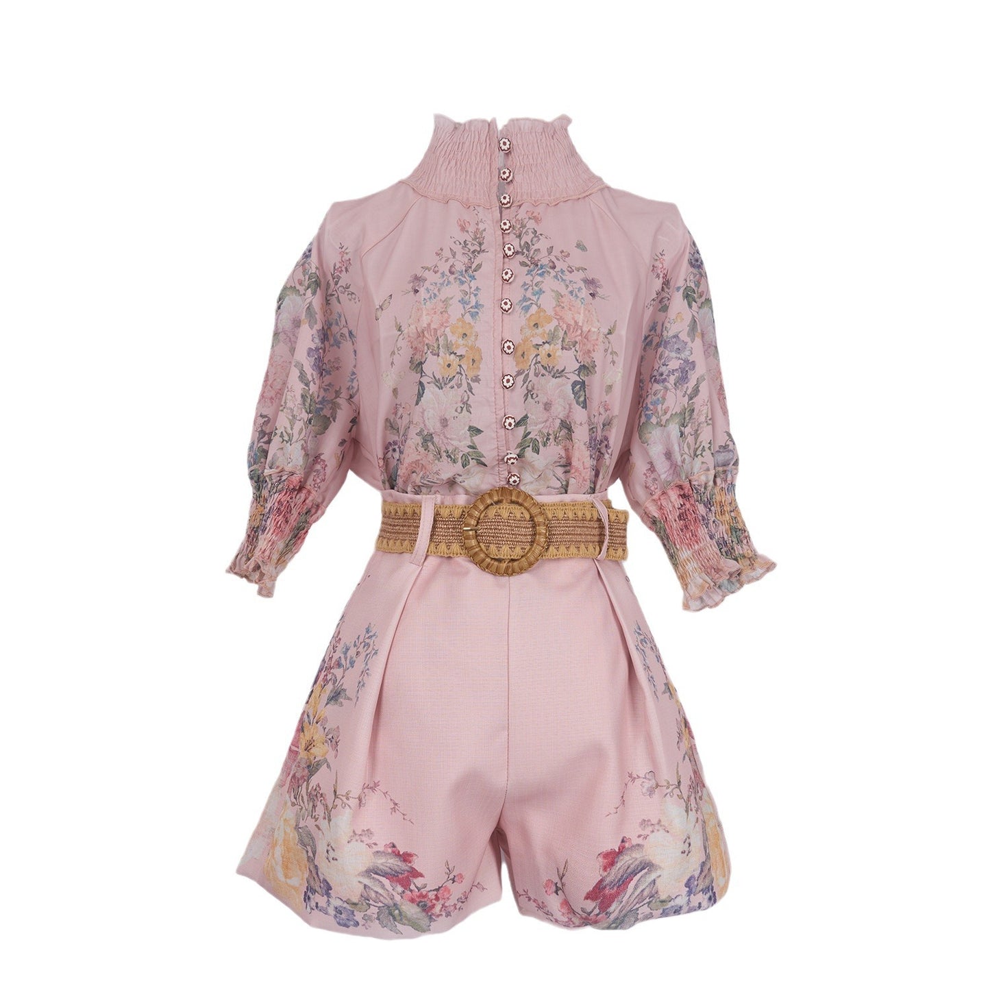 Hot New Items at Buy Center: Australia Niche Design Short Shirt Top Shorts With Belt Suit