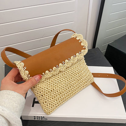 Trending Now at Buy Center: Women's Straw Mori Style Western Style All-matching Beach Crossbody Bag