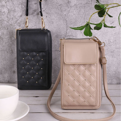 Now Available at Buy Center: Fashion All-match Mobile Phone Bag Classic Style Rhombus Light Luxury