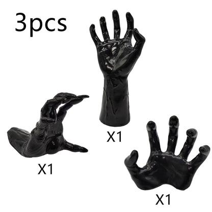 Trending Now at Buy Center: Demon Hand PVC Ornaments Creative Decorations 3 Pieces In A Box