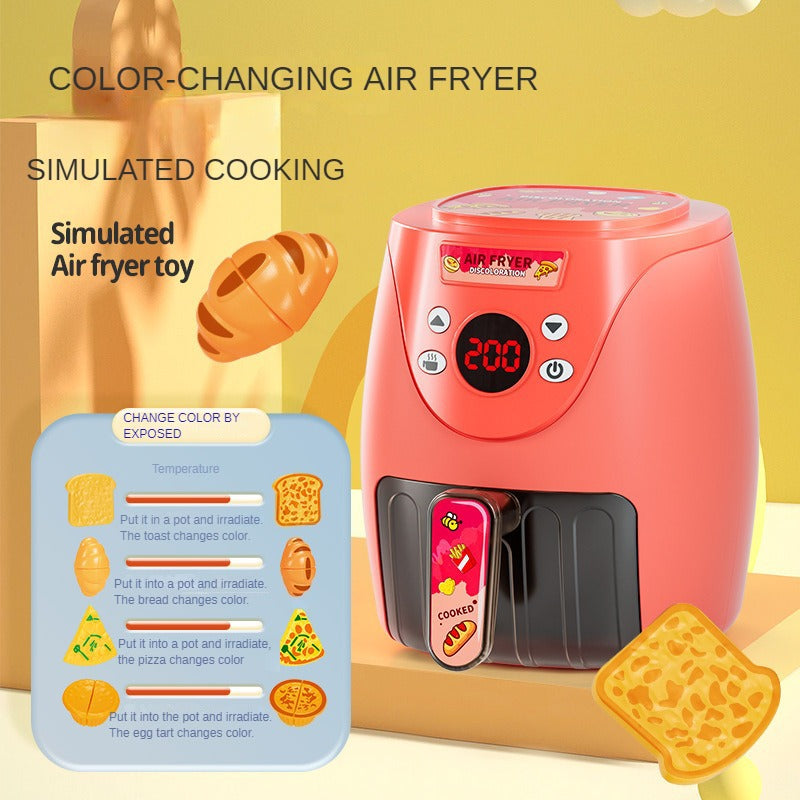 Fresh Arrivals at Buy Center: Air Fryer Simulation Kitchenware Kitchen Food Color Changeable Play House