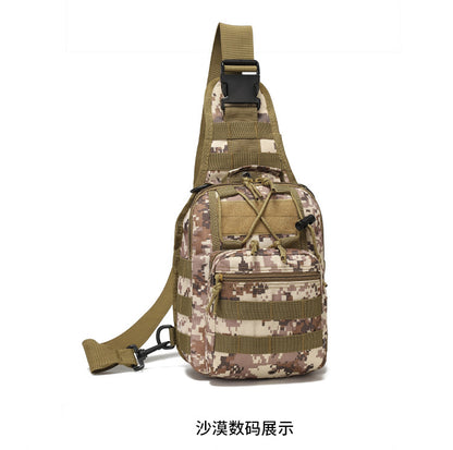 Hot New Items at Buy Center: Oxford Cloth Cycling Bag Camouflage Outdoor Sports Small Chest Pannier Bag Desert Digital