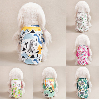 Just Arrived at Buy Center: Dog Clothes Full Printed Spring And Autumn Clothing Small Dog Pet Clothing