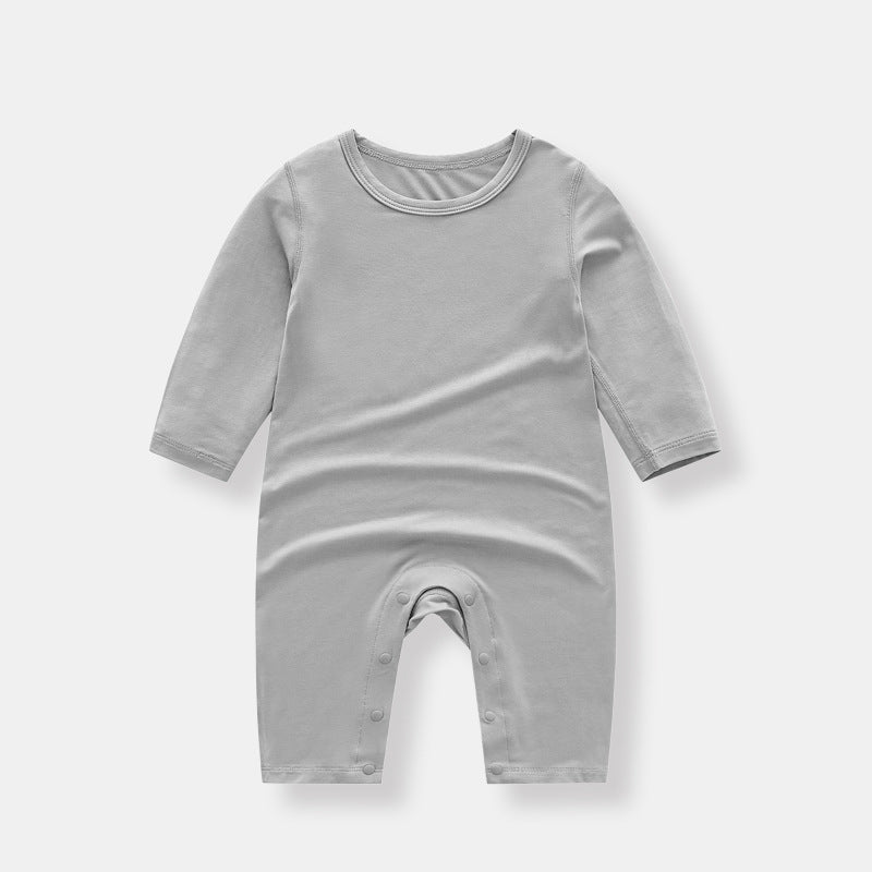 Hot New Items at Buy Center: Boneless Modal Baby Pajamas Baby Jumpsuits Gray