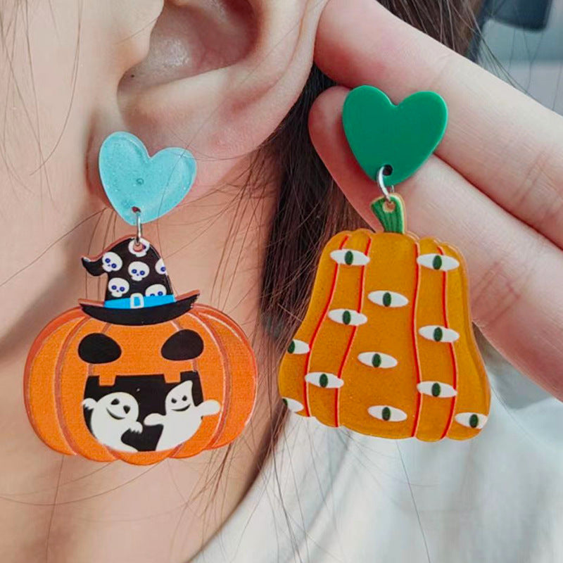 New Halloween Series Acrylic Earrings For Women