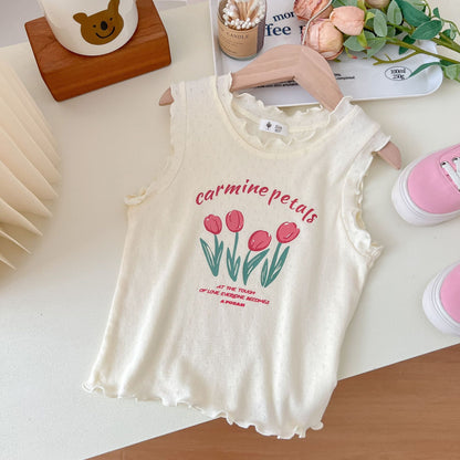 Fresh Arrivals at Buy Center: Girls' Korean Style Cartoon Top Outerwear Apricot