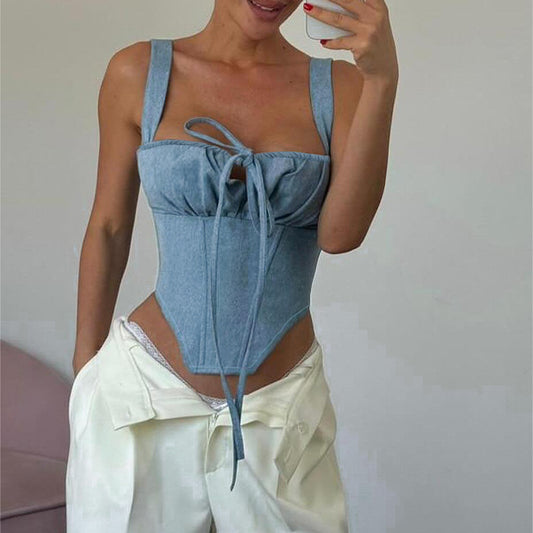 Fresh Arrivals at Buy Center: Street Denim Camisole Women's Top