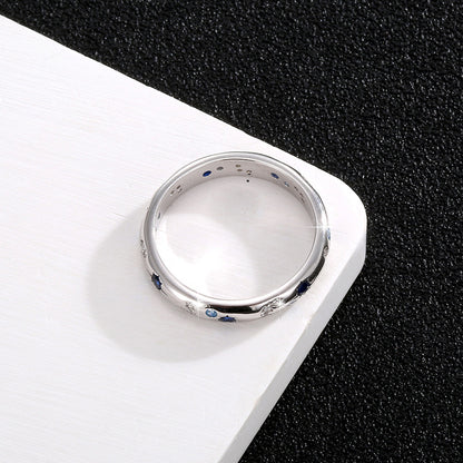 Newly Released at Buy Center: S925 Sterling Silver Bright Starry Ring For Men And Women