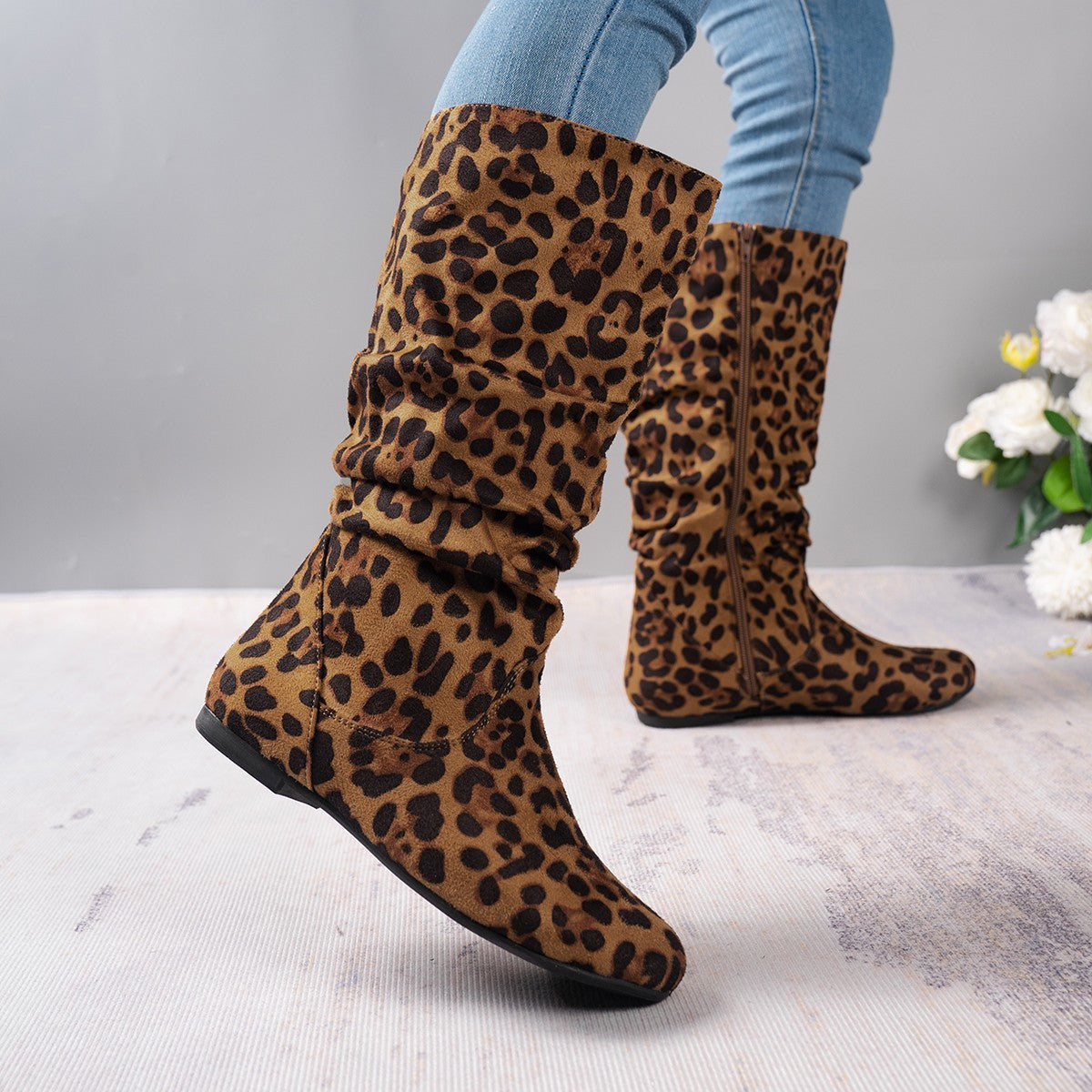 Winter Warm Round Toe Side Zipper Women's Middle Boots | Toys, Kids & Babies2 | Buy Center