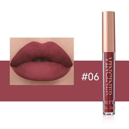 Buy Center Exclusive Offer-12 Colors Lip Lacquer Matte Liquid Lipstick Waterproof 6 Colors