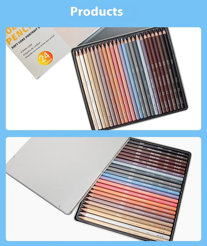 Buy Center Top Rated-24-color Painting Skin Color Pen Hand-painted Portrait Color Pencil Oily Art Supplies