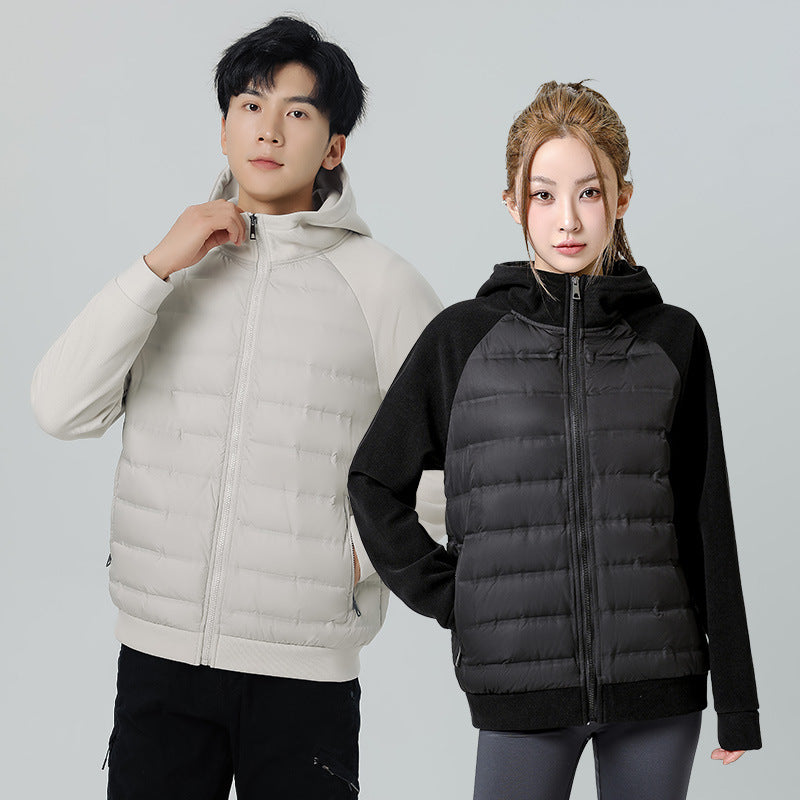 Down Jacket Men's And Women's Winter Lightweight Knitted Sports Buy Center