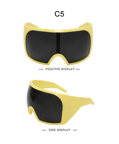 New at Buy Center: Future Technology Sense Super Large Punk Sports Style Mask Integrated Goggles