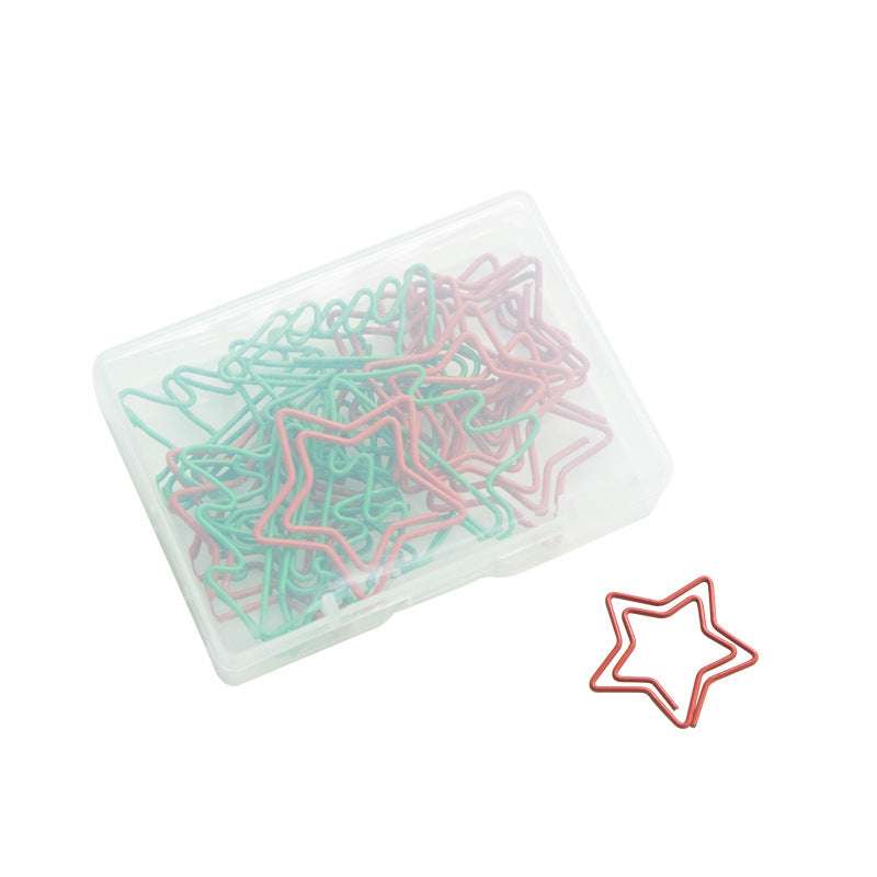 Newly Arrived at Buy Center: Christmas Creative Special-shaped Color Paper Clips 18 Pieces