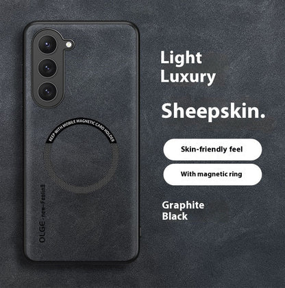 Newly Released at Buy Center: Phone Case Car Magnetic Wireless Charger Sheepskin Protective Cover