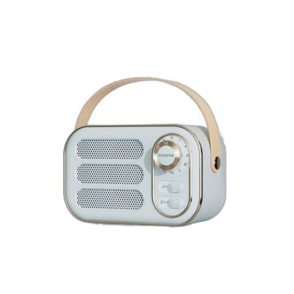 Fresh Arrivals at Buy Center: Bluetooth Audio Retro Mini Portable Wireless Card Vehicle-mounted Speakers Desktop Audio Blue