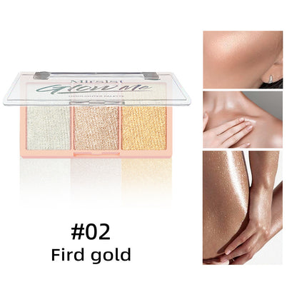 Buy Center Ultimate: Body Eye Shadow Highlighting Powder Pearlescent Thin And Glittering 12g 02Fird gold