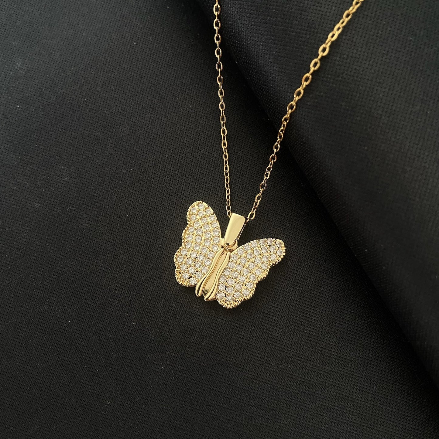 Butterfly Necklace Female Pendant Titanium Steel Clavicle Chain Buy Center