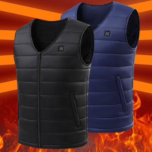 Smart Self-heating Vest V-neck USB Charging