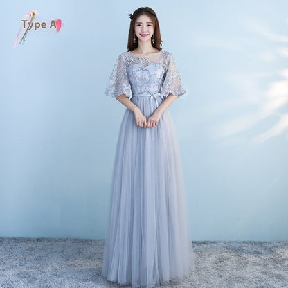 Long Bridesmaid Blue Wedding Dress Girlfriends Party Dress Buy Center