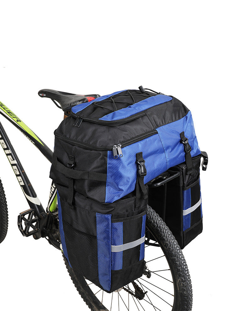 Just Arrived at Buy Center: Rhinoceros Bicycle Rear Storage Bag Three-in-one 70L Sichuan-Tibet Series Long-distance Travel Frame Bag