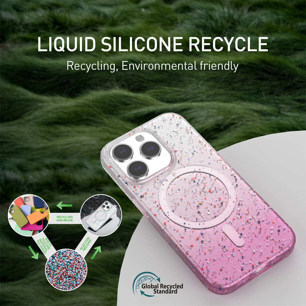 Fresh on the Scene at Buy Center: Silicone Splash Ink Magnetic Gradient Color Phone Case