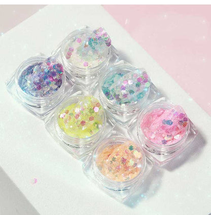 Nail Art Luminous Symphony Glitter Sequin Set