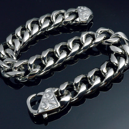 Buy Center Premium-Personalized Titanium Steel Men's Bracelet Punk Rock All-match