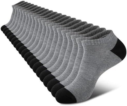 Chaussettes basses en coton pour homme, respirantes, pour l'été